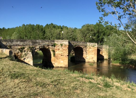 Historic Roman Bridge in Puente Canto